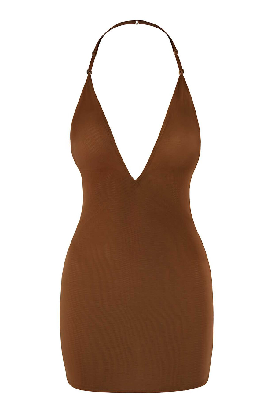 intimates mekana mrežasta višestrana mini haljina u kestenjastoj boji