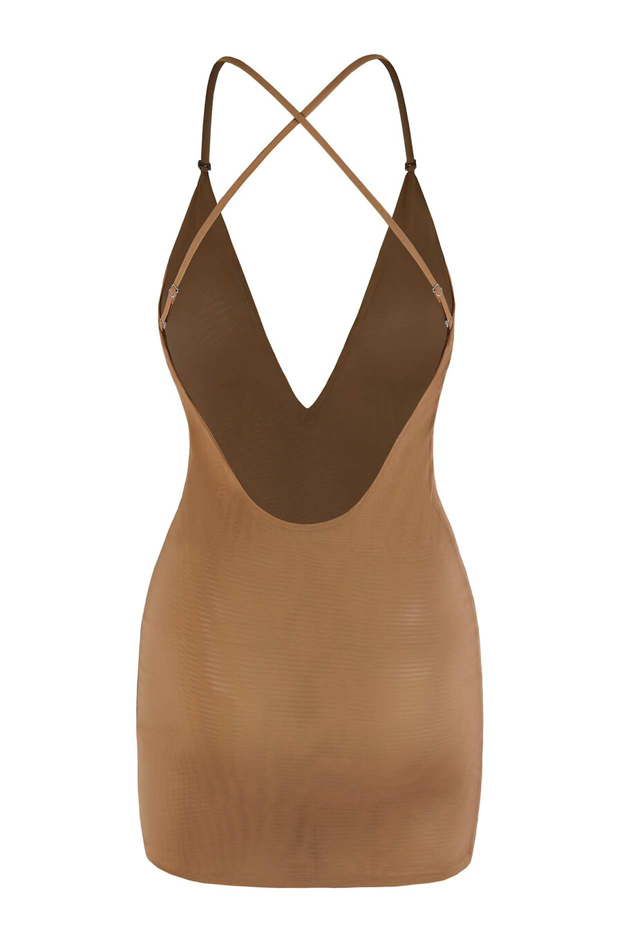 intimates mekana mrežasta višesmjerna mini haljina u boji badema