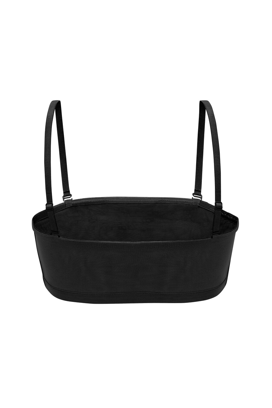 mekani mrežasti bandeau grudnjak u crnoj boji