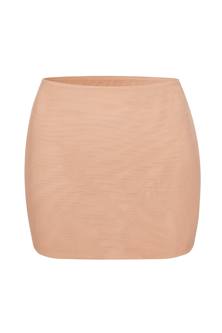 mekana mrežasta mikro mini slip suknja niskog struka u boji tople breskve